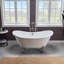 Baignoire de trempage sur pattes en acrylique 59 "x 28"-61051263-51226569