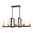 8 - Light Modern Farmhouse Open Rectangular Kitchen Island Chandelier