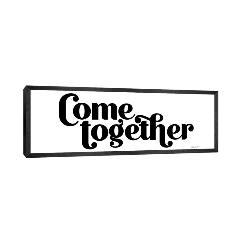 Come Together by Susan Ball - Panoramic Gallery-Wrapped Canvas Giclée on Canvas, 182.88 cm H x 60.96 cm W, Black Framed