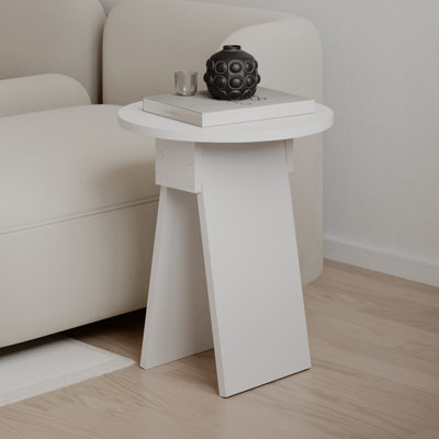 Chen Modern Side Table Minimalist with Round Top