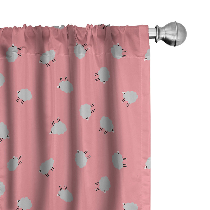 Rideaux à 4 panneaux East Urban Home, L 56 po x L 95 po