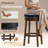 Upholstered Swivel Solid Wood Frame Bar Stool-2003177737-2003177739