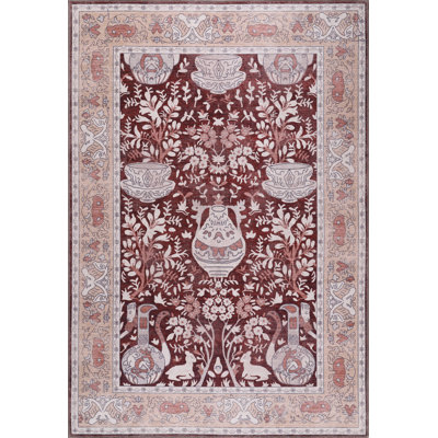 Geometric Cotton and Chenille Flatweave Area Rug