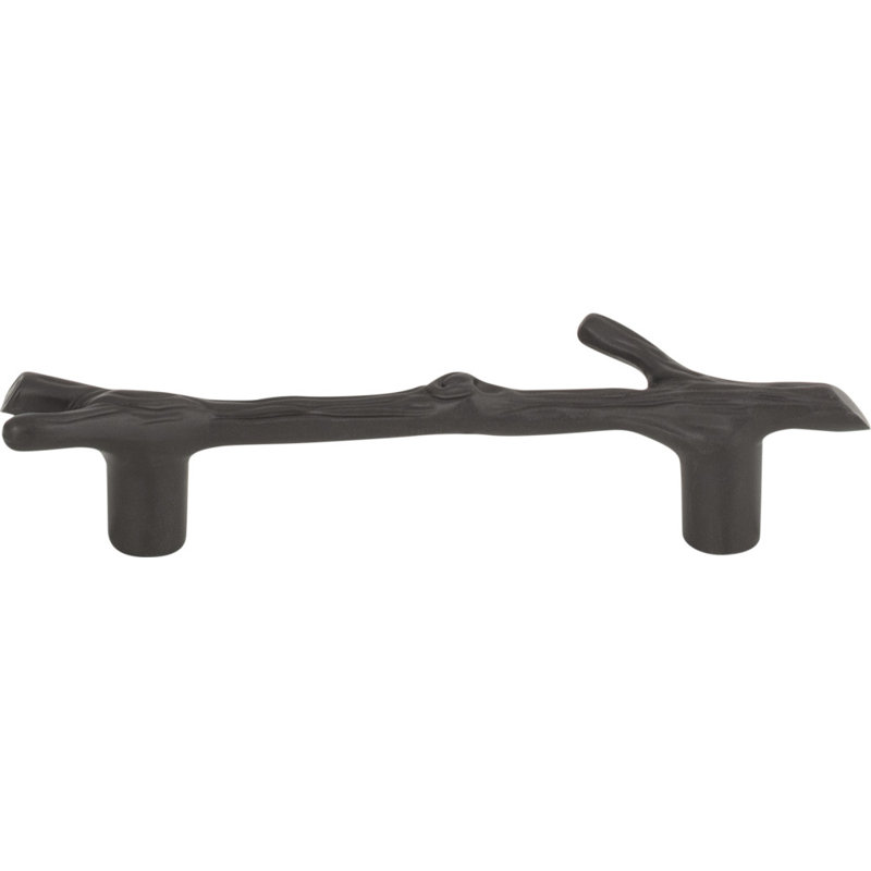 Twig 3" Center to Center Bar Pull, Aged Bronze