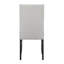 Ensemble de salle à manger 7 pièces avec plateau rectangulaire en marbre, base au fini foncé et chaises rembourrées pour un repas élégant-378545622