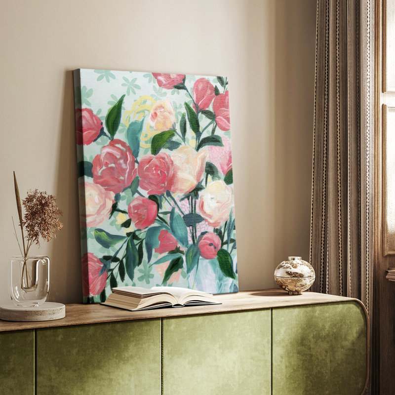 Painted Posies II - galerie sur mesure, H 60 po x l 40 po