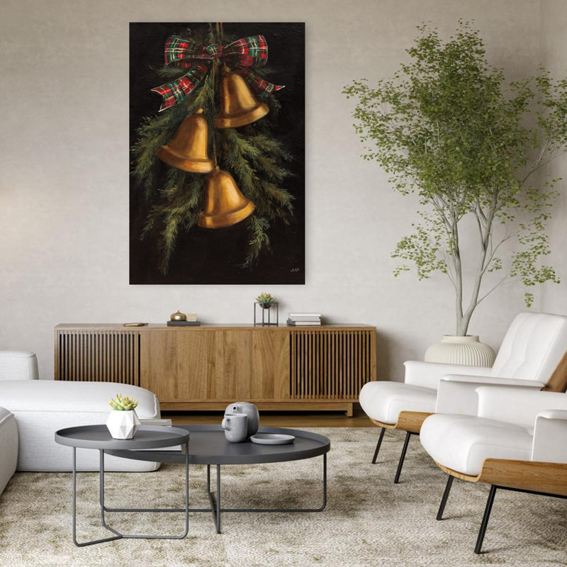 Art de pin abstrait de Noël II, H 48 po x l 32 po