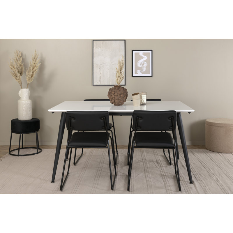 Kenth Butterfly Leaf Dining Set, Light Grey