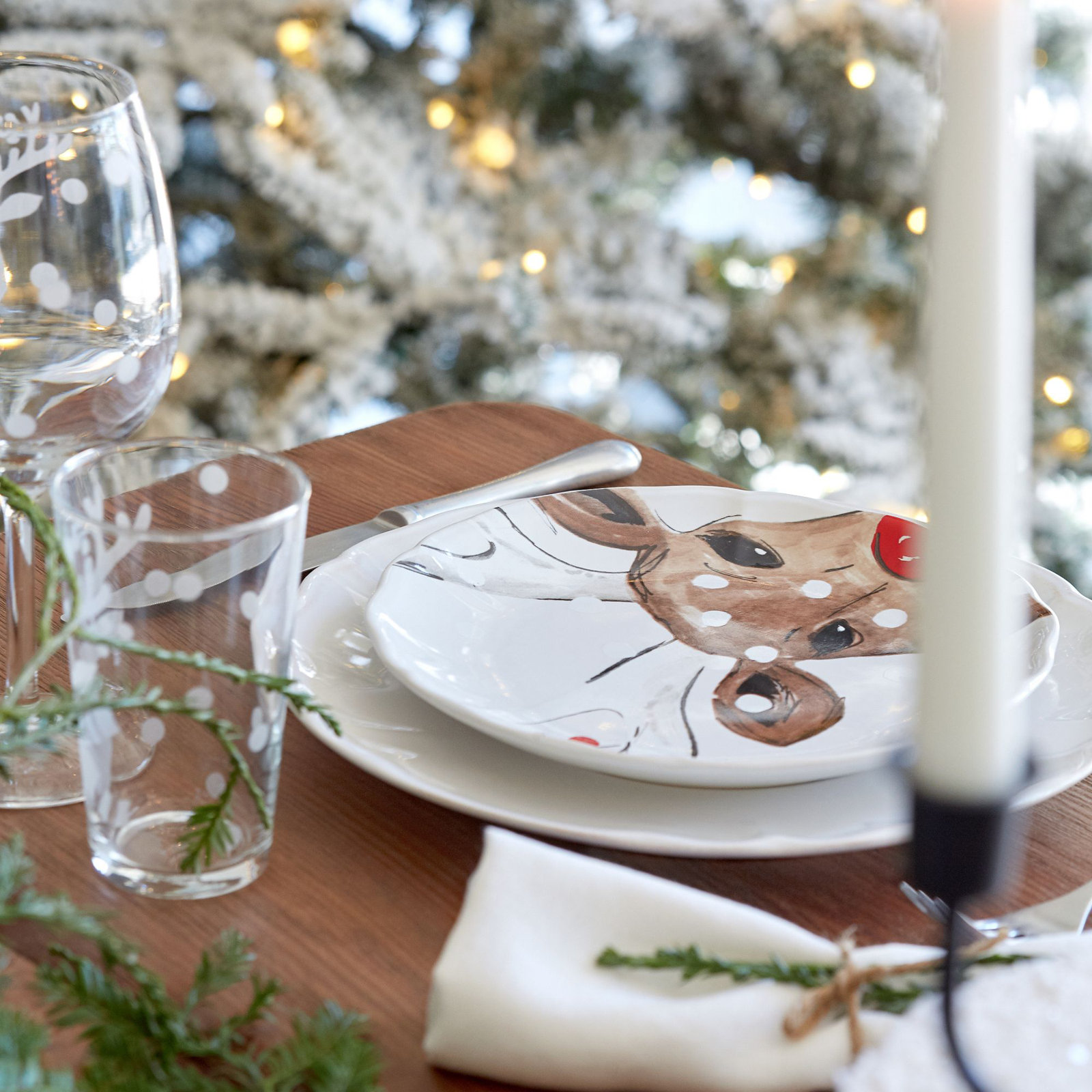 Costa Nova Deer Friends Salad Plates