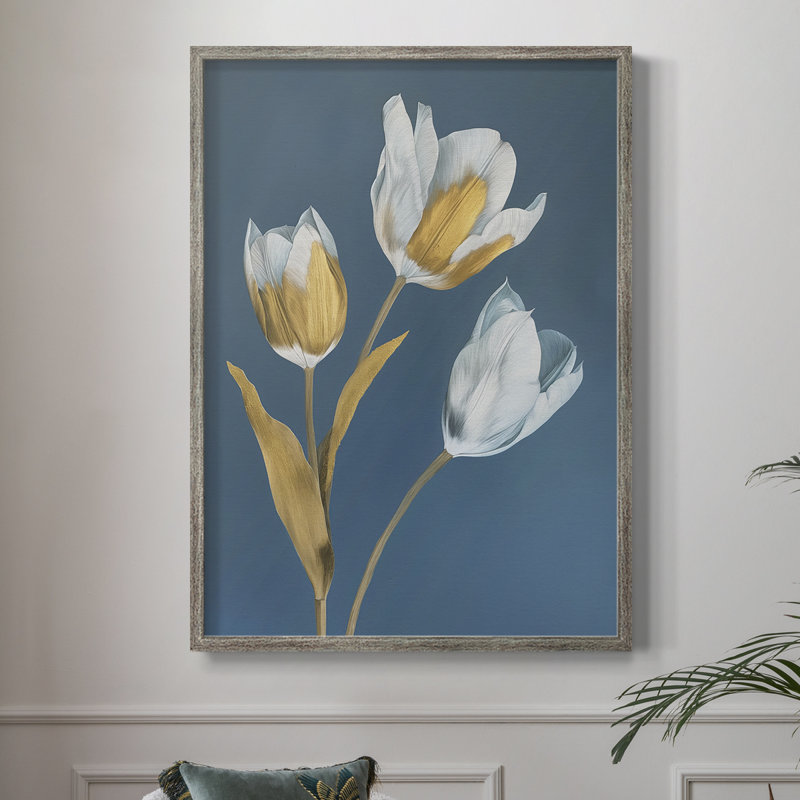 Impression encadrée FLORAL Series Cxxxix - bois massif, H 11 po x l 9 po