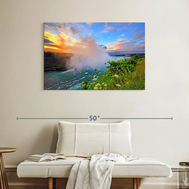 Alvord Niagara Falls At Sunrise, 26" H x 39" W