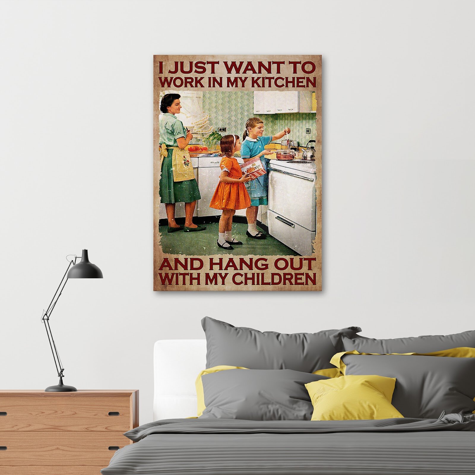 My Sewing Room Rules - 1 Piece Rectangle Graphic Art Print on Wrapped Canvas Trinx Size: 14'' H x 11'' W x 1.25 D