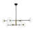 8 - Light X-shape Tiered Sputnik Design Glass Linear Led Chandelier-1504378812