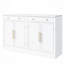 Garde-manger moderne autoportant, rangement pour nourriture buffet, armoire à café avec tiroir, 2 tablettes réglables et 2 tablettes de porte pour la salle à manger, la cuisine, ensemble de 2
