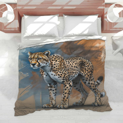 Édredon guépard Illustration peinture