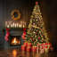 Arbre de Noël artificiel pré-éclairé 6,5 / 7,5 pi, polyéthylène pleine grandeur + PVC, DEL blanc chaud, installation facile à charnière, ignifuge, aiguilles de pin réalistes, base en métal stable-2025115928
