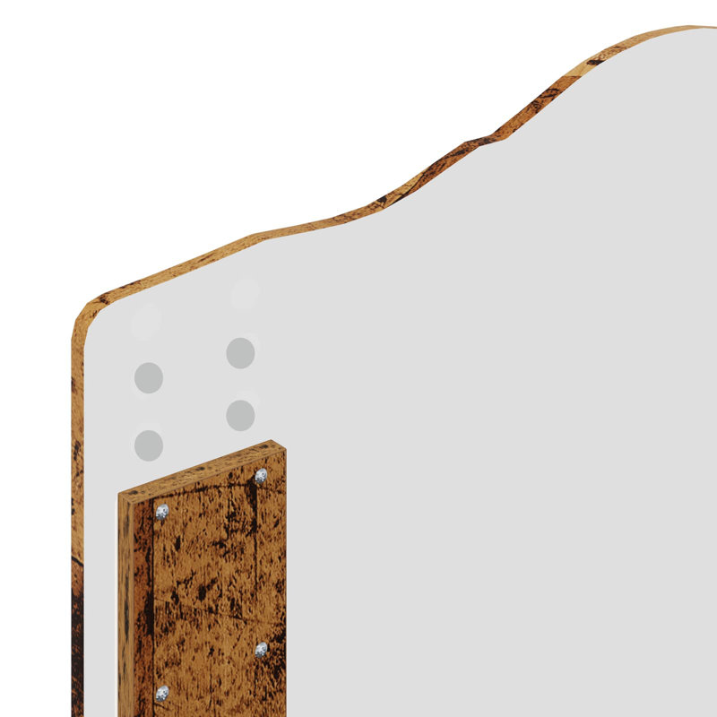 Solid Wood Bed, European Single (90 x 200 cm), Old Wood