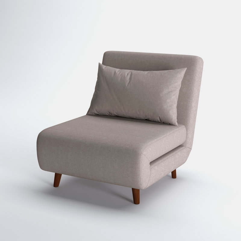 Clarissa Upholstered Accent Chair, Beige Polyester