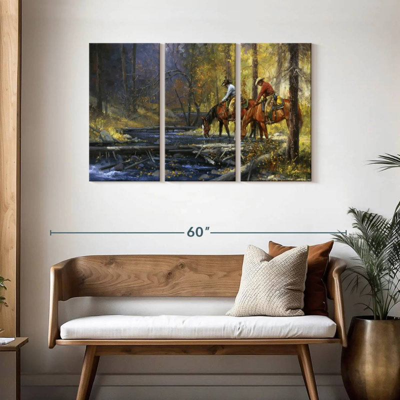 Lelar Cold Water And Falling Leaves, 28" H x 45" W