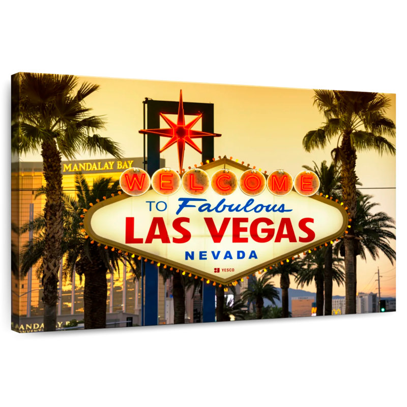 Ravi American West Vegas Sunset, 16" H x 24" W