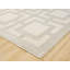 Vellure Modern Indoor Living Room Area Rug Embossed Cut-Shrink Pile with Metallic Sheen Jute Backing Living Room - Bedroom Hallway Carpet Maze Cream -478370903