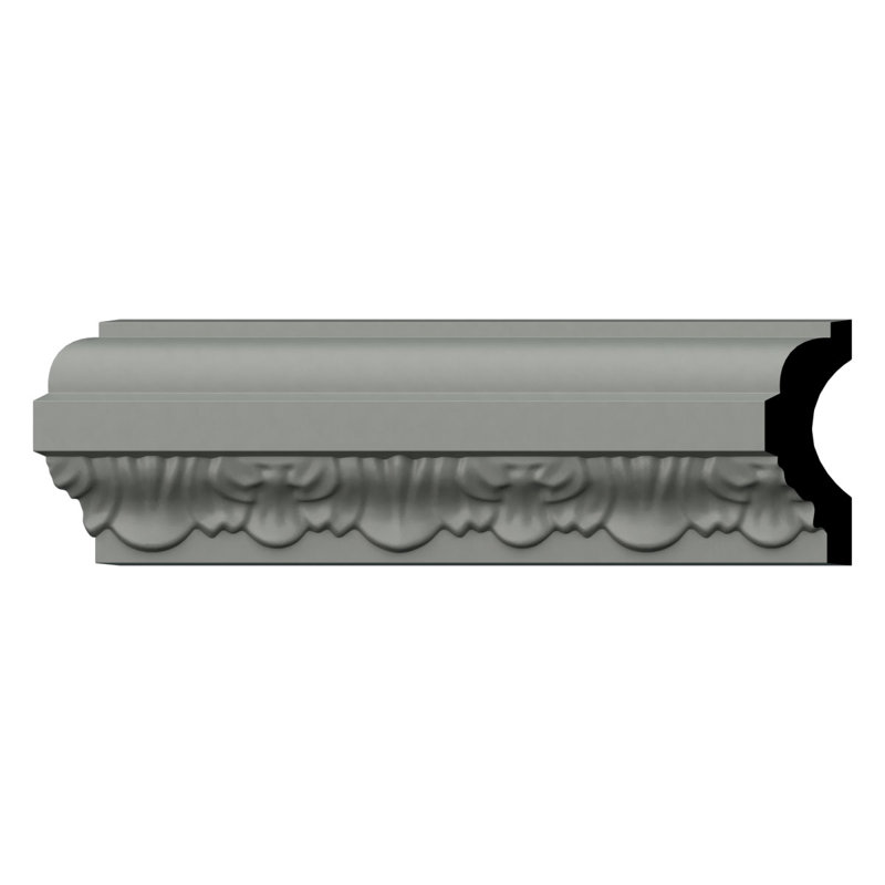 Oliver 94.5" Gray Polyurethane Crown Moulding