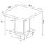 Ensemble de tables basses 3 pièces Cappuccino