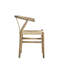 Chaise d'appoint en bois massif brun