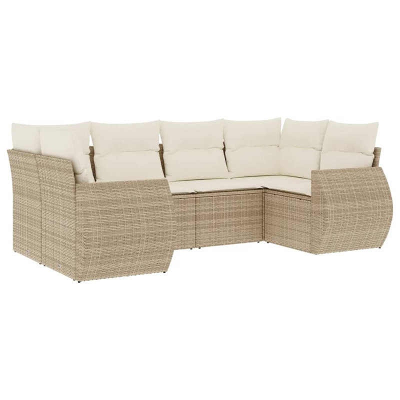 Ensemble de canapé de jardin Vidaxl beige