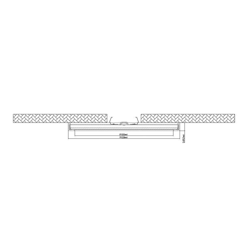 troy LED Flushmount - Square, 15W, 5CCT, Black, 1" H x 9" W x 9" D, Brush Nickel