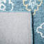 Tapis ikat en laine / coton touffeté à la main Fairborn en bleu / jaune-271577862