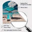 Beach Sandy Escape Chairs - horloge murale en métal Arch Beach, horloge murale turquoise-104240384