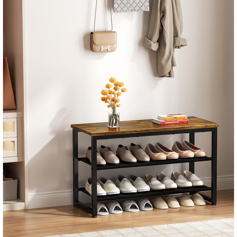 12 Pair Shoe Storage Bench