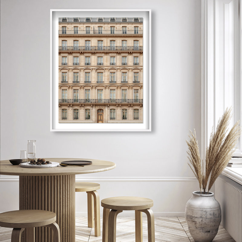 Sculpted Facade Shadowbox Architecture Print by Oliver Gal, Black Frame, 16 x 20, 46.5"H x 37.5"W, White Shadowbox