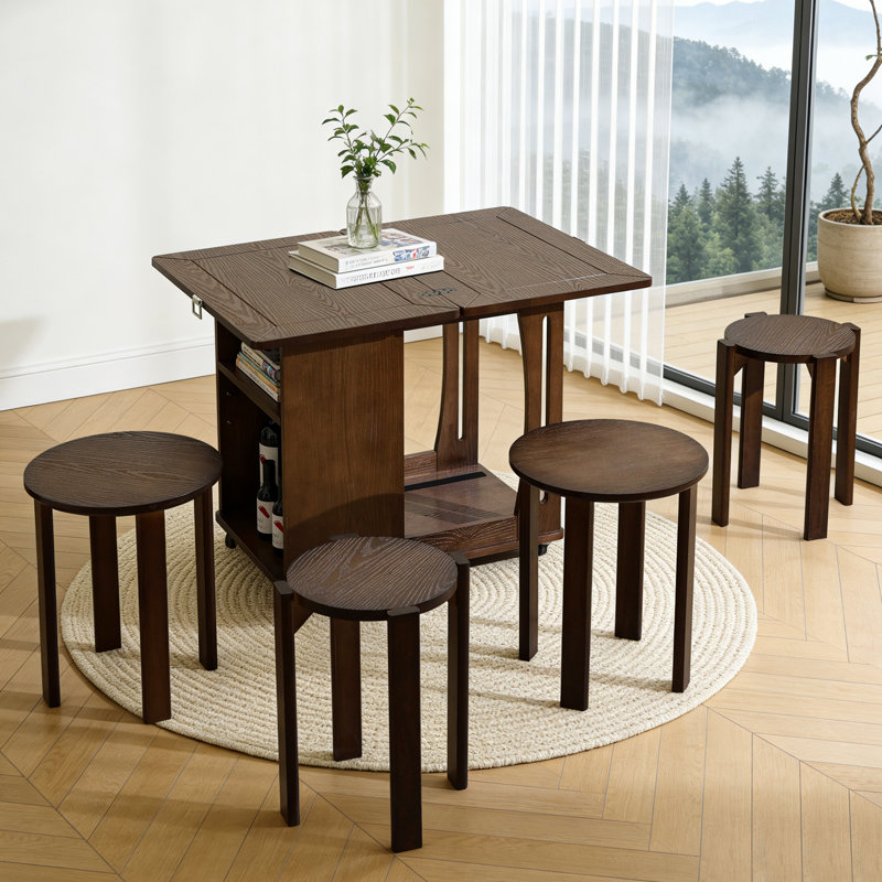 La table basse portable, la table d'appoint de bureau pliable, comprend un tabouret, peut être empilée avec des tabourets supplémentaires, une table à thé, et peut être utilisée dans les salons et les maisons.