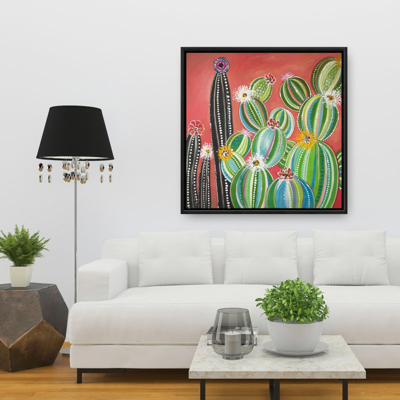 «Rainbow Cactus» sur toile