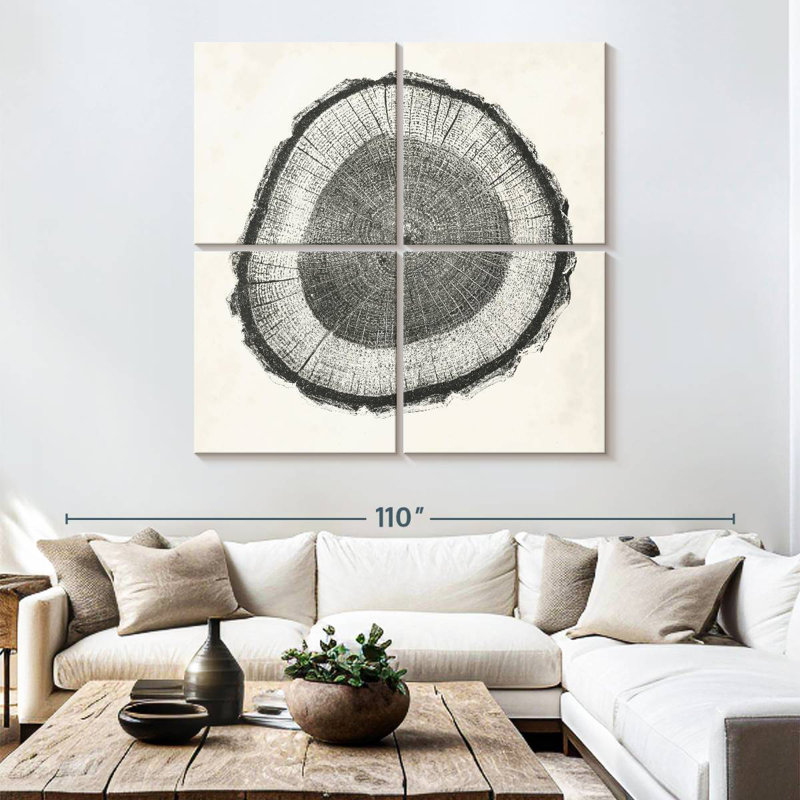 Avery Tree Ring II, H 74 po x l 74 po