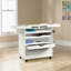 Armoire de rangement avec tiroirs de rangement et deux tablettes réglables