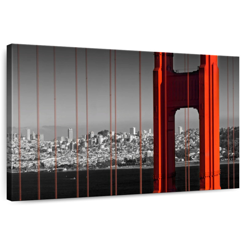 Lilie Detailed Golden Gate Bridge, 30" H x 45" W