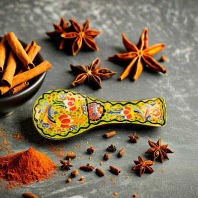 Handmade Turkish Ceramic Spoon Rest For Kitchen Counter - Colourful Iznik Style Ladle Holder - Decorative Utensil Rest Tray