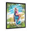 «Beautiful Blond Model at the Beach Sunbathing - Floater Frame, peinture sur toile»-59852577-59852579