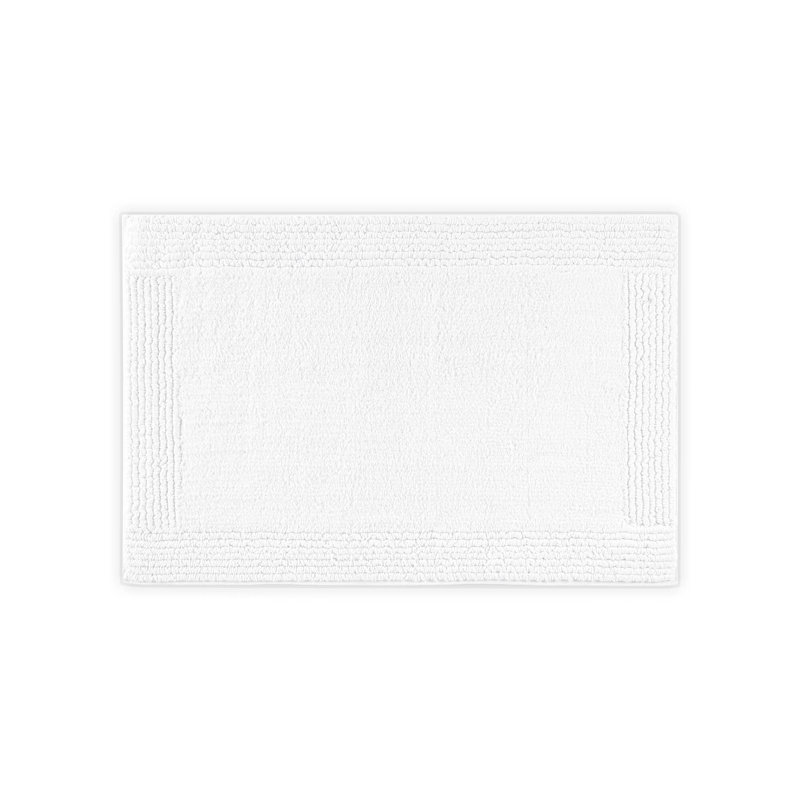 Tapis pour salle de bain réversible 100 g / m² 100% coton Splendor 3000 g / m² 20 x 30 po, L 20 po x L 30 po, Blanc