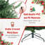 Arbre de Noël artificiel Holiday Aisle® 8 pi avec 778 pointes en PE de PVC et 450 lumières DEL blanc chaud