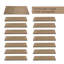 Ensemble de tapis d'escalier intérieur antidérapant Kayella (14 pièces) avec tapis de réception (1 pièce)-1206795440