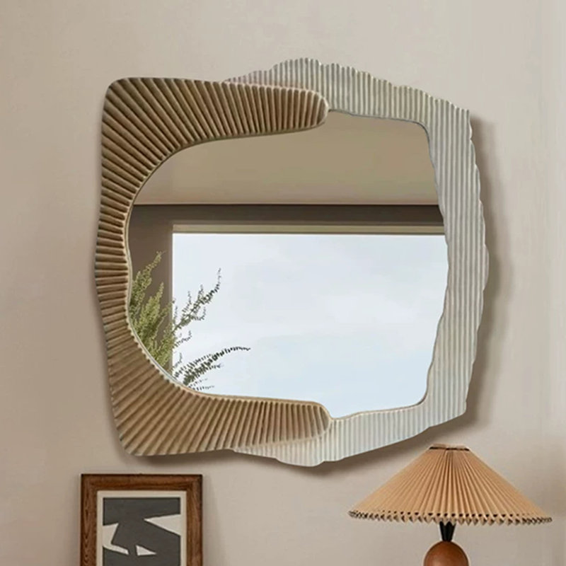 Asymmetrical MDF Wall Mirror, 24.41"H*23.62"L