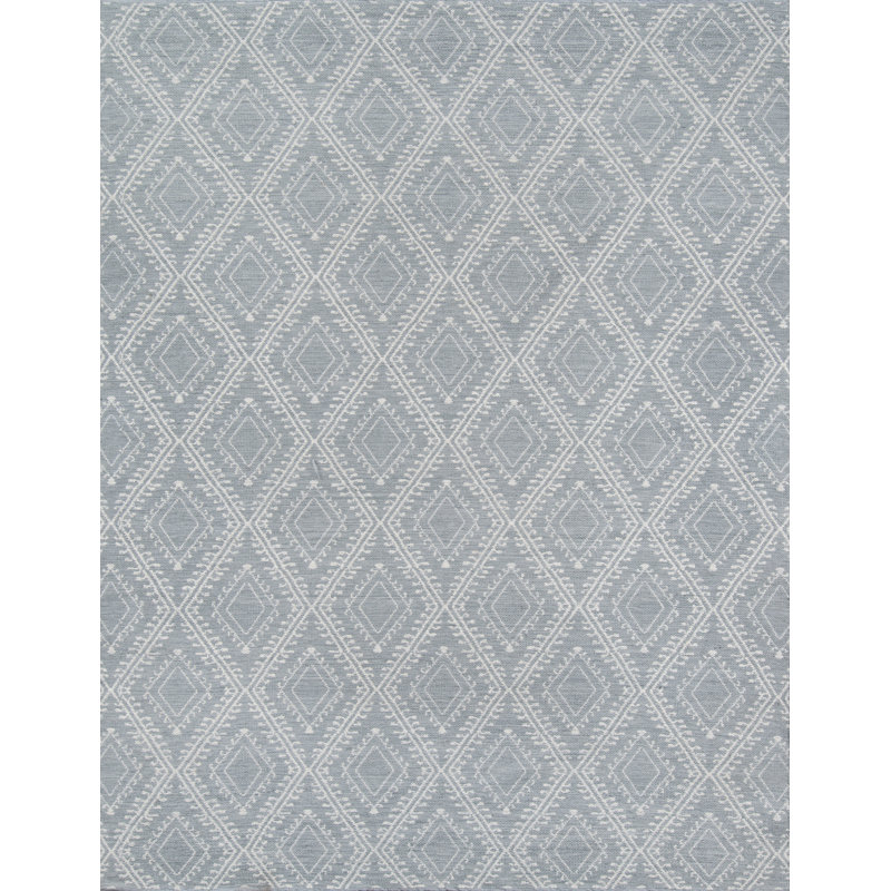 Easton Geometric Area Rug in Gray, Rectangle 2' x 3'