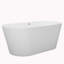 Baignoire de trempage autoportante en acrylique autoportante de 55 po x 28 po
