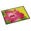 Paillasson d’extérieur antidérapant rose vif et hibiscus-2126979053