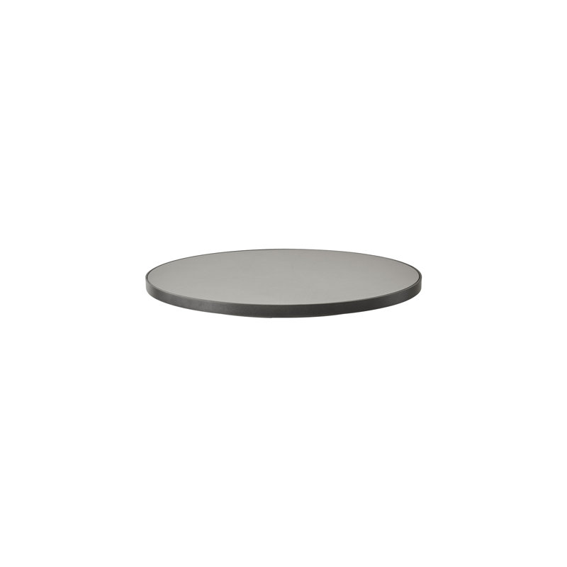 Go Outdoor Round Bar Table, Lava Gray, Light Gray, 29.53"