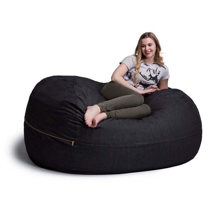 Bean Bag Cover Without Filler Soft Cozy Lazy Sofa Chair Beanbag Slipcover  Sack for Adults and Children - AliExpress